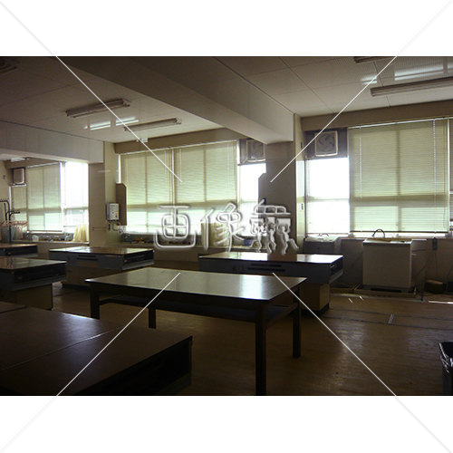 学校 家庭科室など教室の写真素材 画像衆