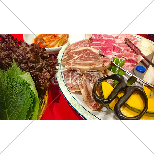 韓国焼肉の盛り合わせの写真素材 画像衆