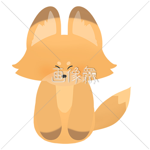 可愛いキツネのイラスト素材 画像衆