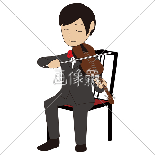 ヴァイオリンを弾いている男性の 3 イラスト 画像衆 ヴァイオリンを弾いている男性の 3 イラスト 画像衆