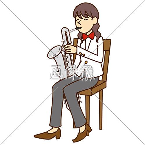 サックスを吹いている女性 2 のイラスト素材 画像衆 サックスを吹いている女性 2 のイラスト素材 画像衆