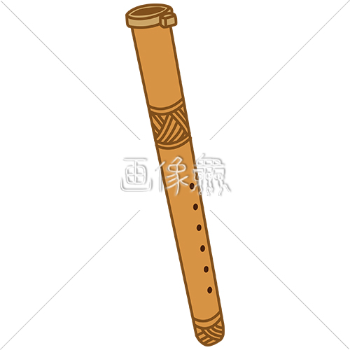 ガムランの代表的な管楽器スリン 画像衆