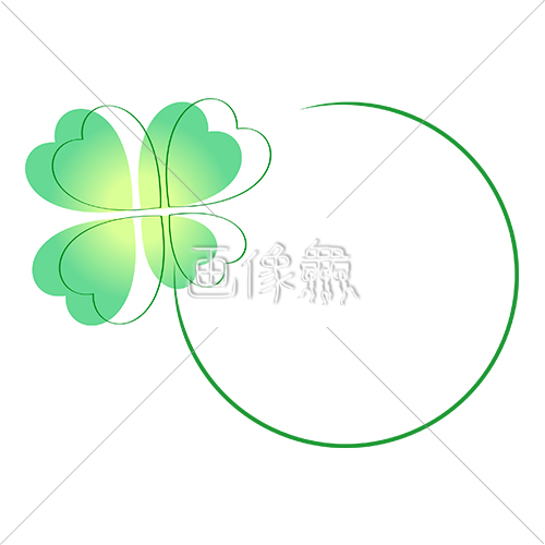 クローバーのイラスト アイコン素材 2 画像衆