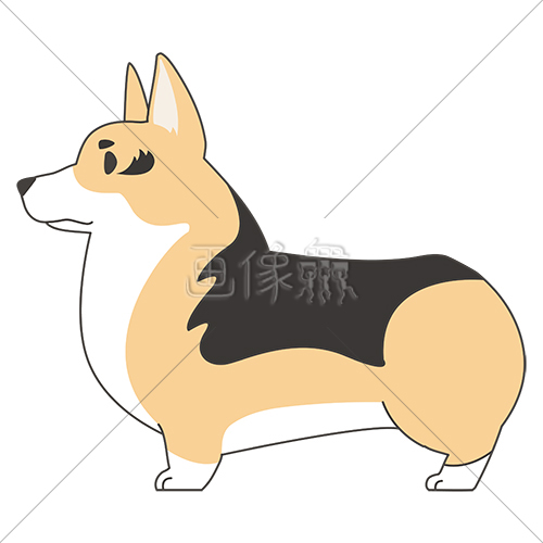 犬 コーギー のイラスト素材 1 画像衆