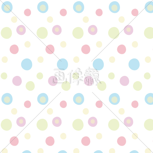 パステル画　水玉 パステルカラーの水玉ドットパターン素材 ｜ 画像衆