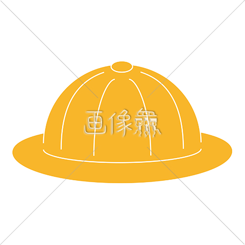 黄色い交通安全帽のイラスト素材 画像衆