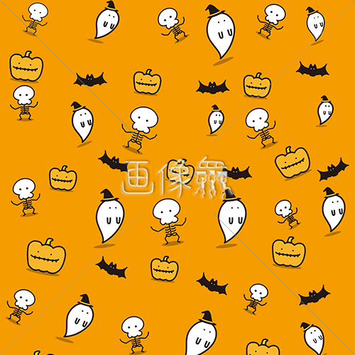 ハロウィンのシームレス模様素材 15 画像衆