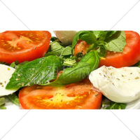 色鮮やかで美味しそうなカプレーゼの写真素材