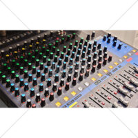 本格的なオーディオミキサーの写真素材