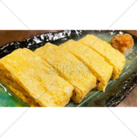 お出汁たっぷりの卵焼きの写真素材